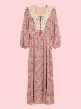 📚 Back to School Ready! Daniel Rainn Boho Paisley Maxi Dress Sz Med